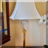 D24. Waterford Crystal lamp. 